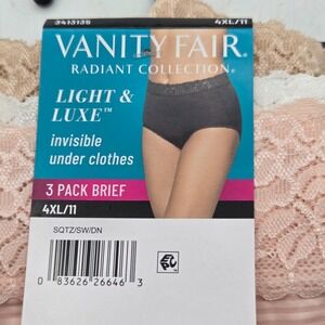 NWT Womens Radiant Vanity Fair 3 Pack Light & Luxe Hi Cut Panties Size 4XL 11
